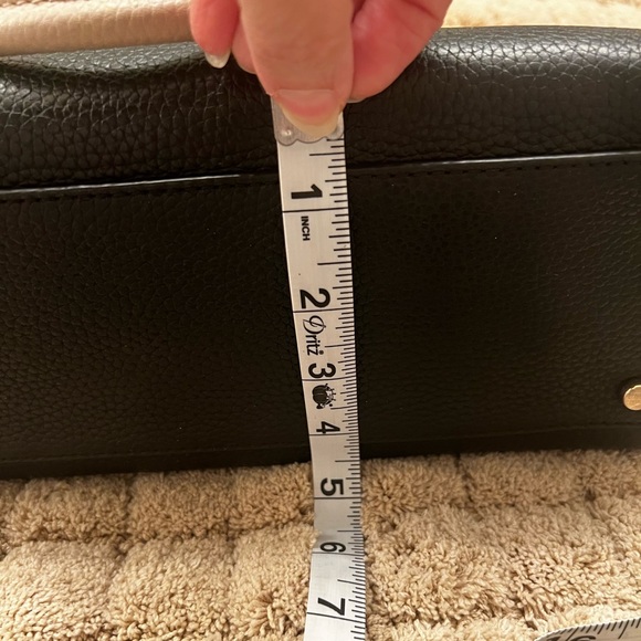 kate spade Black and Cream Bow-Accent Satchel with Gold Hardware - Picture 9 of 9